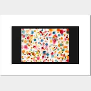 Background with color dots Posters and Art